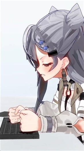 Post-vacation blues/休暇明け初日の私🫠🫠 #hololive #ホロライブ