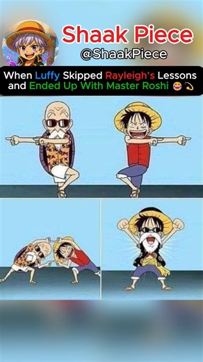 💀 Luffy Skipped Rayleigh’s Lessons and Ended Up With Master Roshi 😂 | One Piece Meme