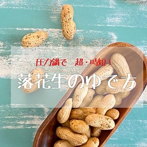 【動画レシピ】ゆで時間1/40！？生落花生は圧力鍋でゆでるべし！ : 圧力鍋で　時短！簡単！うちごはん♪ Powered by ライブドアブログ