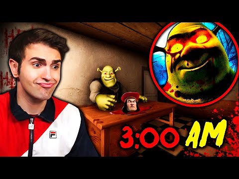 PASO 5 NOCHES en EL HOTEL de SHREK.exe a LAS 3:00 A.M! 🥵