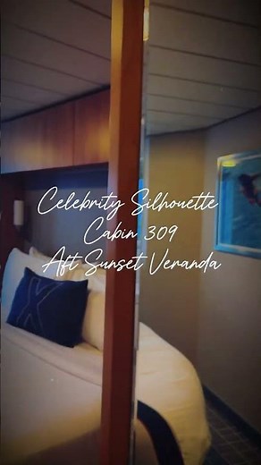 Cabin 309 on the Celebrity Silhouette (Aft Sunset Veranda) #celebritycruises