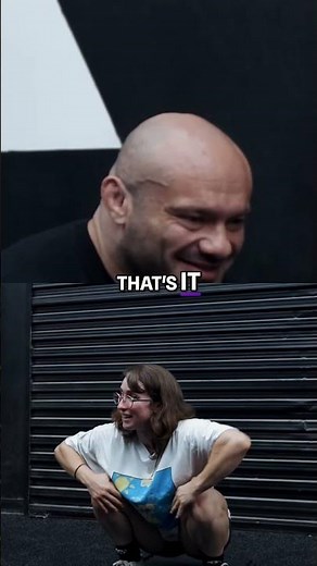 Gym Squat Challenge: Can She Hold It? Watch Till End! #shorts