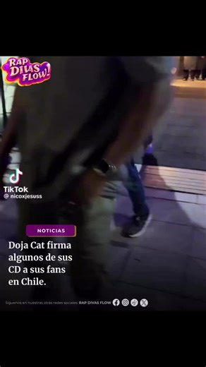 RAPDIVAS FLOW | 🇨🇱| Doja Cat firma algunos de sus discos para sus fans en Chile. | Instagram