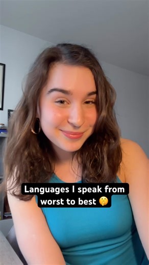 All the languages I speak as a polyglot from best to worst 🫶 #languagelearning #polyglot #languages