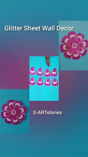 Best Out of Waste / Glitter Sheets Wall Decor /Creative Diy