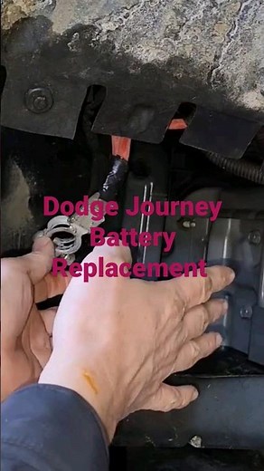 Dodge Journey Crazy Battery Location #replacebattery #mopar #dodgejourney #changebattery #diy #fixit
