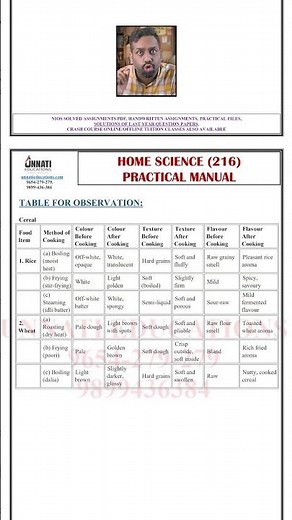 NIOS Class 10 Home Science Practical File | How to Make Home Science Practical File NIOS Class 10