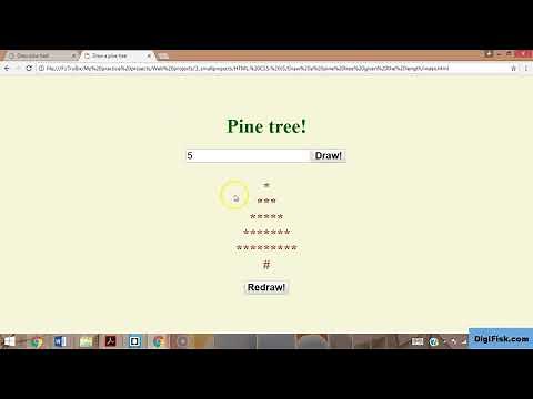 [Javascript tutorials #4] Draw a Pine tree with Javascript Part 2