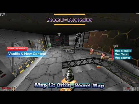 Doom II - [Dissension] - Map: #12 - Orbit - Secret Map - [4K60ᶠᵖˢ]