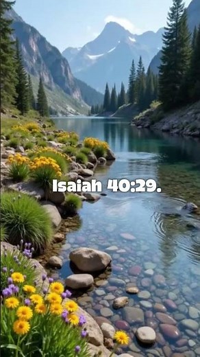 God Gives Strength to the Weary 💪📖 Isaiah 40:29 || #bibleverse #dailybible ‪@The_BibleDaily_7‬