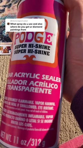 Mod Podge Hi-Shine Spray for Diamond Painting | Application Tips
