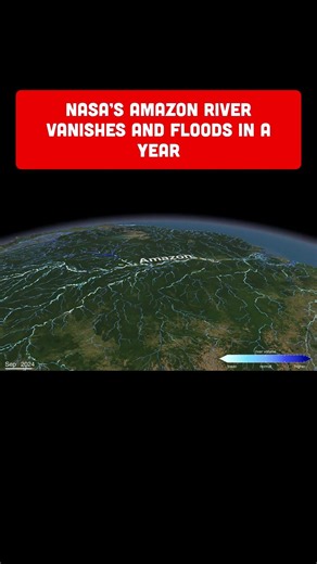 NASA Reveals the Amazon River's Seasonal Pulse — A Full Year of Flow in Seconds