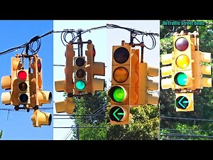 Old Incandescent Left Turn Arrow Traffic Lights | Harrison Rd & Lake Lansing Rd