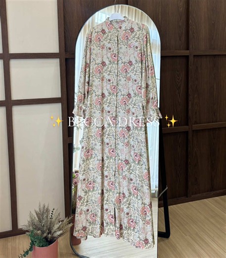 Gamis Rayon Becca Dress - Nyaman, Adem, Anti Gerah
