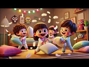 🛏️🎶 The Pillow Fight Dance – A Fun & Energetic Kids’ Song! 🕺💃🎵