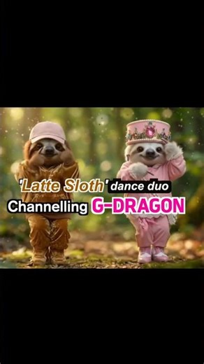Channelling G-DRAGON #sloth #funnyanimals #kpopdance #K-pop #gdragon #channelling #dancevideo #milk