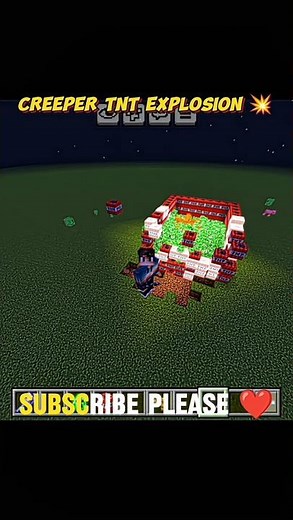 Creeper Explosion 💥💥 in Minecraft 😱