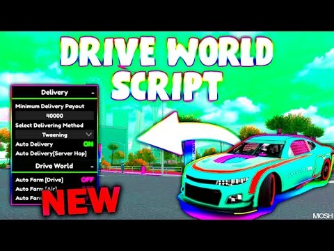 Drive World Script ( AUTOFARM, MONEY FARM ) XMAS UPDATE