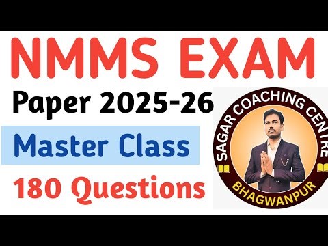 Nmms Exam Paper 2025-26 || Nmms Master Class || One Shot Revision Questions 1 To 180 ||