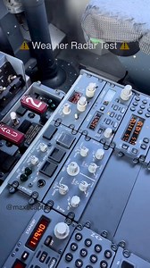 Testing the weather radar on the Boeing 737-8MAX. Based on the FMC. Can you tell where the flight departs from and where it’s going? Credit: @max8captain #aviation #pilotlife #pilot #plane | Aviation
