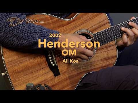 Dream Guitars - 2002 Henderson OM, All Koa #guitardemo #guitarcraft