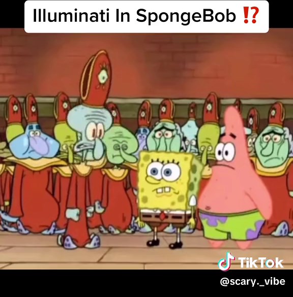 The illuminati is in plain sight 😨 #spongebob #illuminati #allseeingeye #pyramid #nickelodeon #truth #hiddentruth #fyp