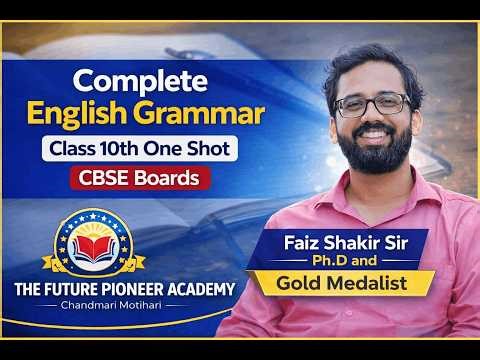 🎯 90+ in English Confirm! | Complete Grammar One Shot | Class 10 CBSE LIVE