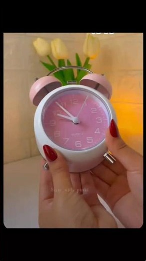 Retro Twin Bell Analog Alarm Clock ⏰ #meeshofinds #homedecor #youtubeshorts