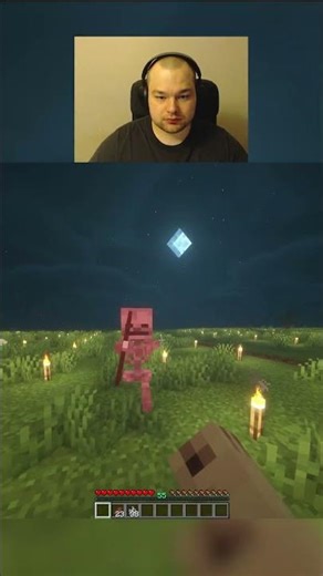 Killing a skeleton unarmed in minecraft day 26 #shorts #viralshorts