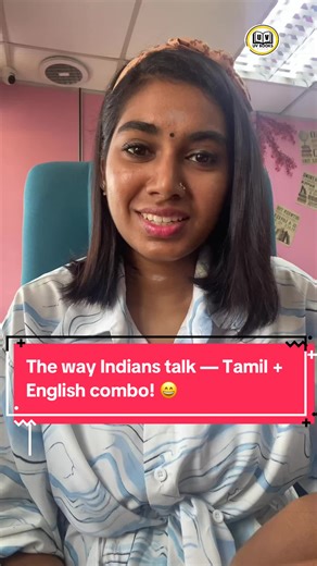 The Way Indians Talk: Tamil and English Combo