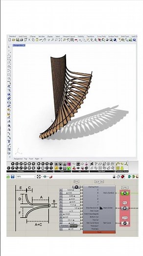 Grasshopper Tutorial (Parametric Stair) #shorts