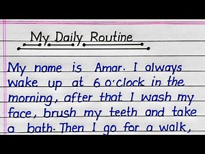 My Daily Routine Essay Writing in English || Essay on My Daily Routine in English
