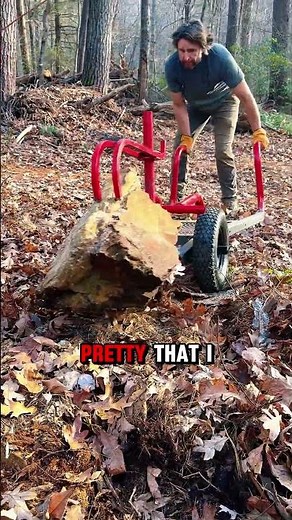 moving big rocks into my truck with leverage #homesteading #rocks #dolly #landscape