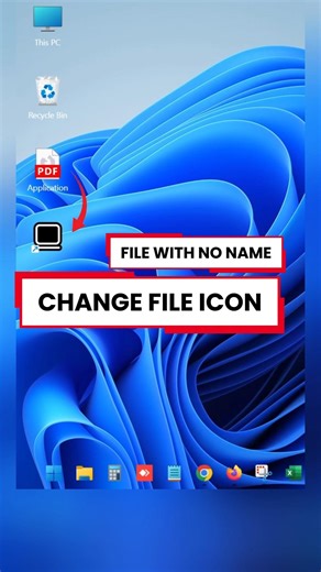 Change any File icon in Windows | Customize File icon & Create File with no name.