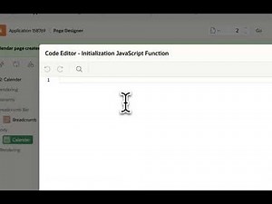 set a start and end dates of the Calendar in Oracle APEX