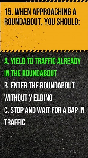 Washington State Driving Knowledge Test