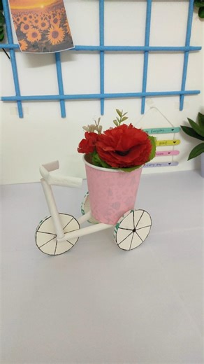 DIY paper cup cycle easy and simple #diy #trythis #youtubeshorts #shorts #viralshorts #craft