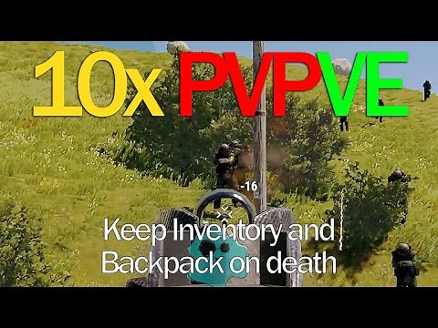 Modded Rust Server 10x PVE + PVP Zones (Keep Inventory And Backpack On Death) #RustModded