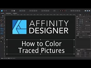 Affinity Designer For Beginners: How to Color a Traced Picture