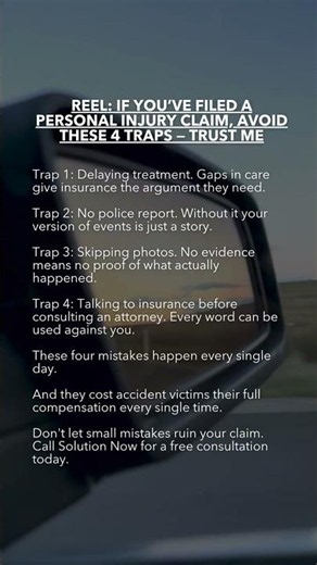 If you’ve filed a personal injury claim, avoid these 4 traps — trust me