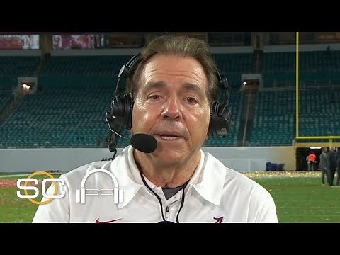 Nick Saban after winning his record-breaking seventh national championship | SC with SVP