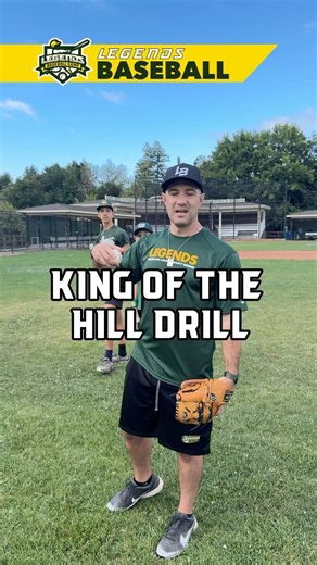 King of the hill is a fun competition game which works on fielding a grounder properly. Try it out!! | Legends Baseball & Softball Camps