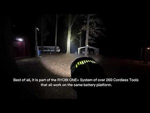 Testing the #RYOBI 18V ONE+ #LED #Spotlight 3000 Lumens #flashlight