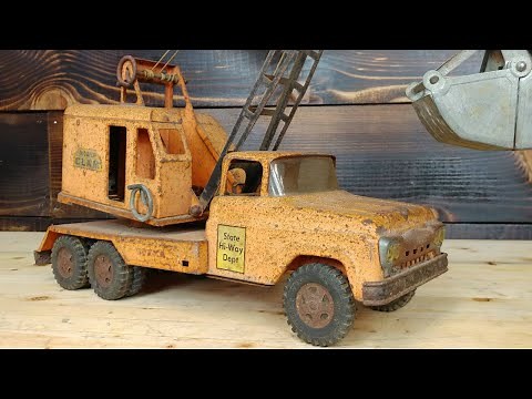 Tonka Mobile Crane Restoration antique vintage Restore
