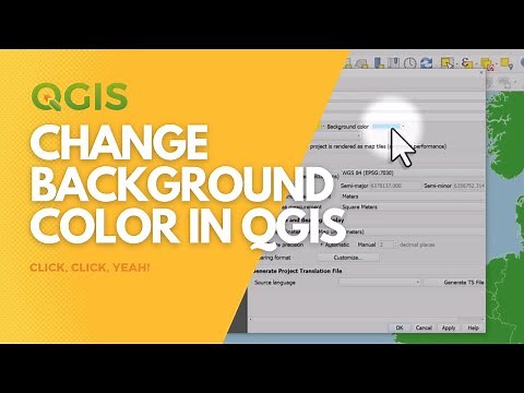 How to change the map canvas background color in QGIS
