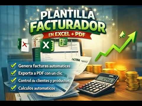 🔶 PLANTILLA FACTURADOR EN EXCEL VBA PDF FACTURA 🔶