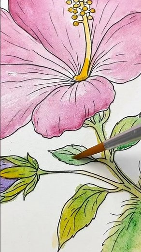 Mini watercolor painting kit🌺🖌️🐝 #spring #watercolor #paint #painting #artist