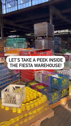We’re taking you along for a little tour of our warehouse, AKA Fiesta heaven 😍 See anything you like? | Fiesta Dinnerware