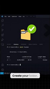 How to create Folder 📁 in Vscode