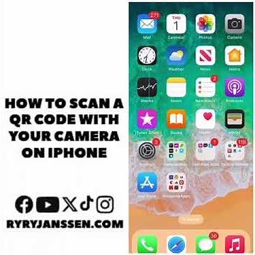 How to scan a QR code with your camera on iPhone